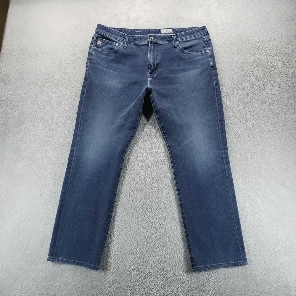 AG‎ Jeans Mens 38x29* Blue The Everett Slim Straight Dark Wash Stretch Denim